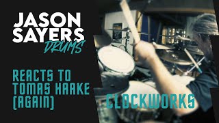 Drummer Reacts to - Tomas Haake of Meshuggah - Clockworks (Drum Playthrough)