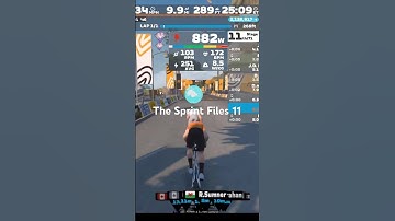 Sprint File 11 - Boardwalk Sprint | #shorts #zwift #zwift_sprint #TheSprintFiles #mk_power #zwifter