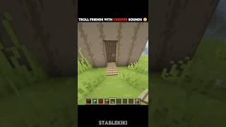 Fake Creeper Sound 🤫 (Troll Trick!) #minecraft #shorts #funny #viral #minecraft #shorts
