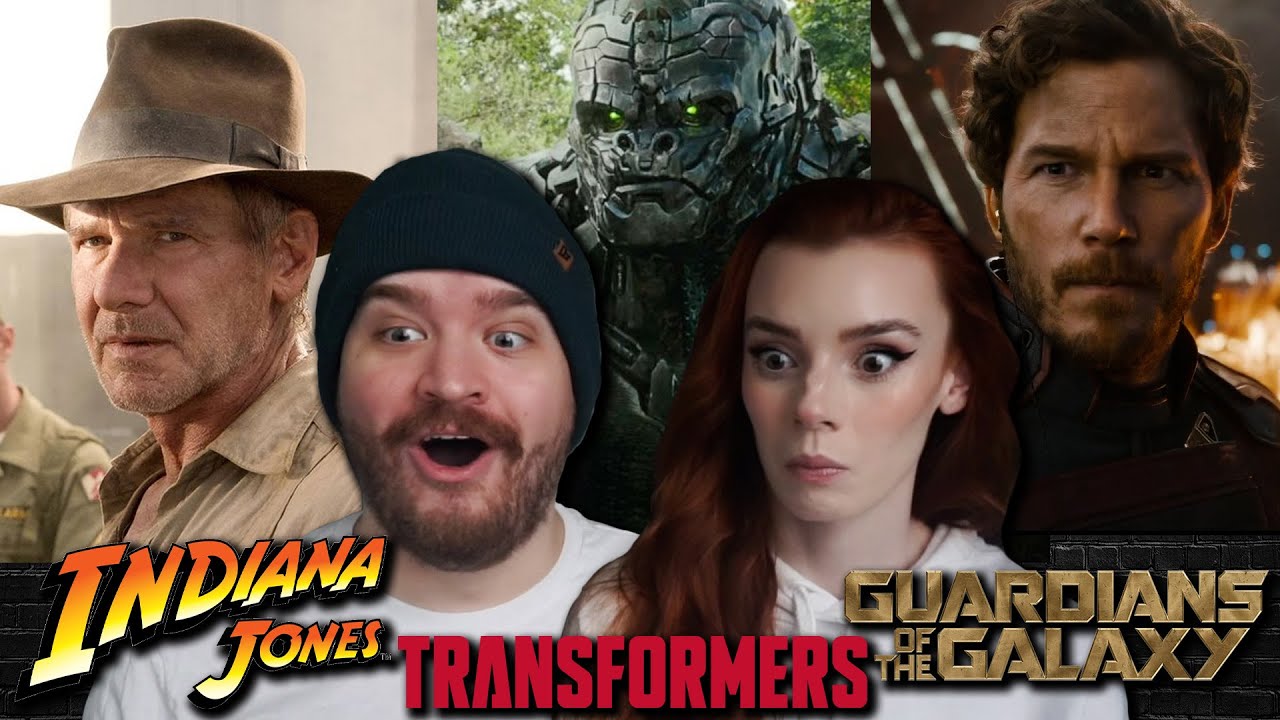 Reacting To THREE HUGE TRAILERS | Indiana Jones 5 | Transformers 7 | Guardians Of The Galaxy 3