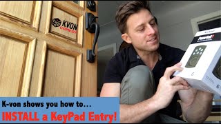 How To Install A Cool Keypad Entry (...improve ur home w/ this Kvonstructional Video)