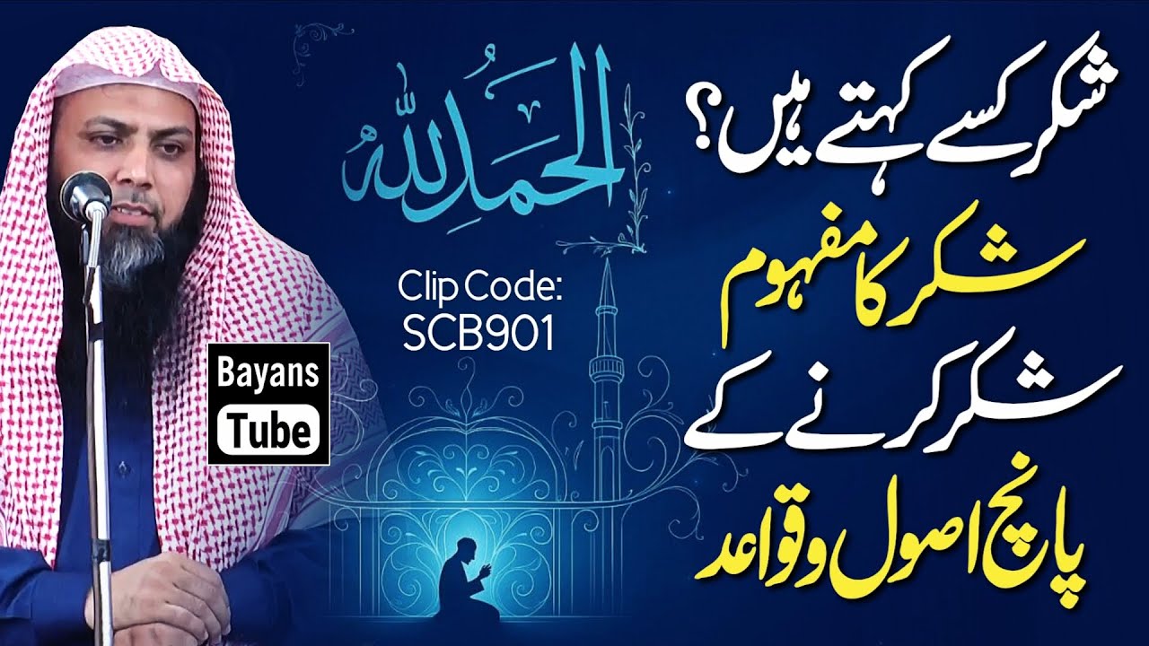 Shukar Kiya Hai? | Shukar Karne Ke 5 Usool | Qari Sohaib Ahmed Meer Muhammadi | BayansTube