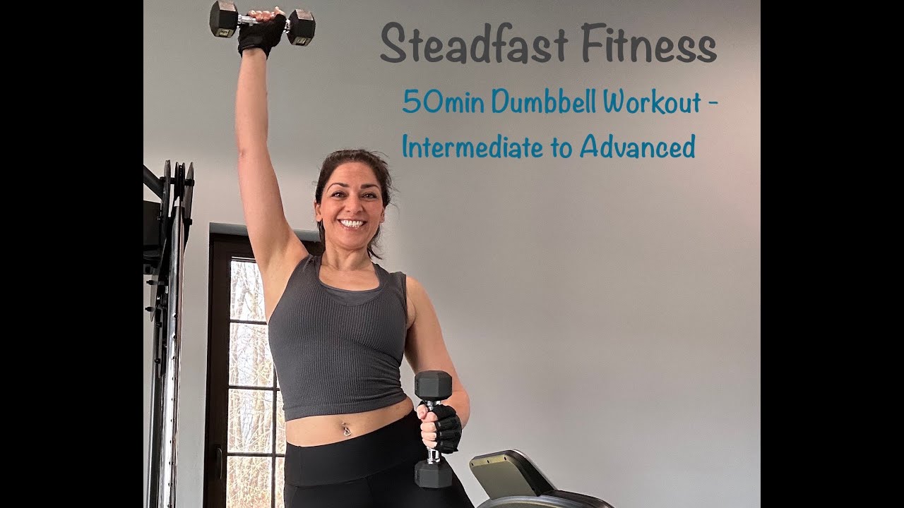 Full Body 12 Exercise Dumbbell Workout Intermediate to Advanced YouTube