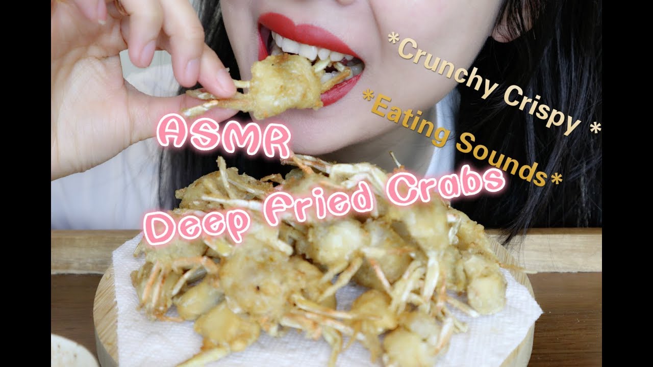 ASMR Deep Fried Crabs (SUPER CRUNCH CRIPSY SOUNDS) *NO TALKING* Eating Sounds | ASMR Miii