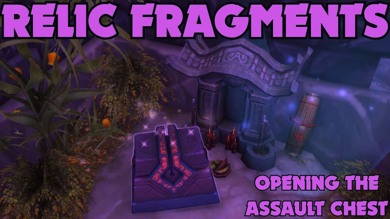 WoW BfA 8.3 Relic Fragments Opening the Locked Assault Treasure