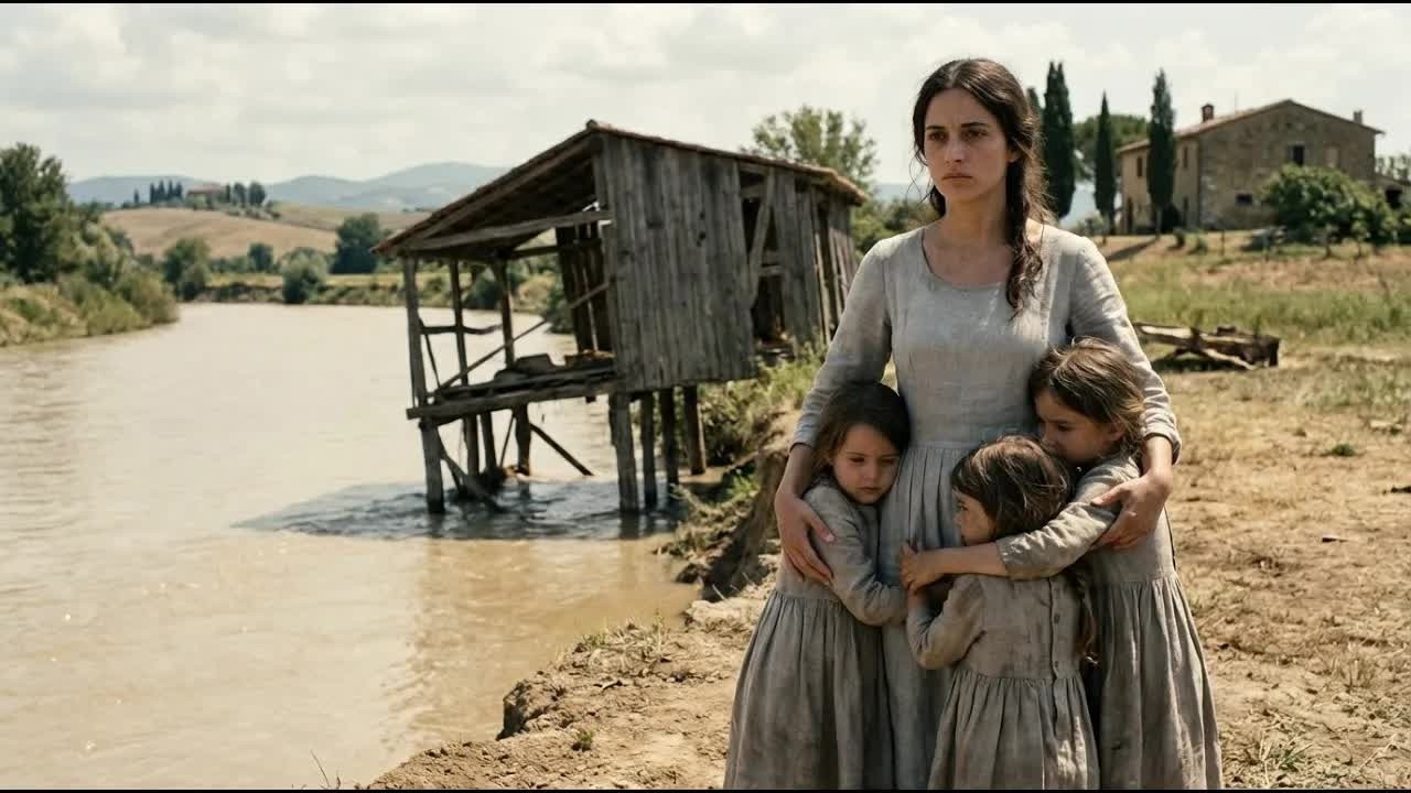 Vedova viveva lungo il FIUME, ma la PIOGGIA distrusse la casa… e proprio questo le salvò la vita