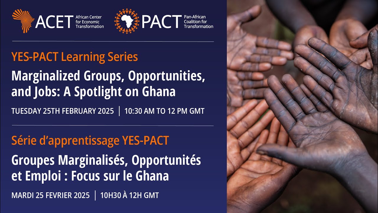 YES-PACT Learning Series: Marginalized Groups, Opportunities, and Jobs ...