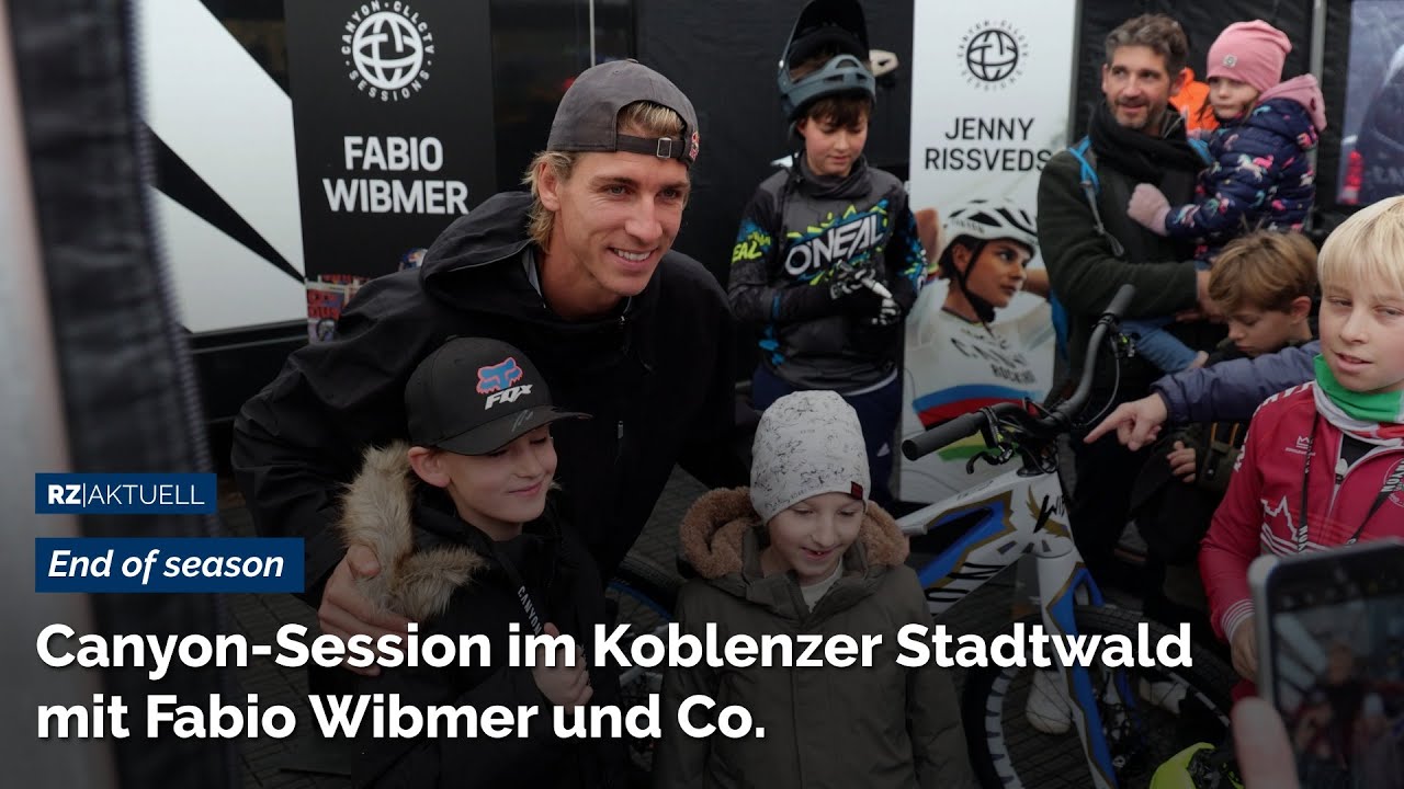 Fabio Wibmer und Co. in Koblenz - Canyon-Session im Stadtwald