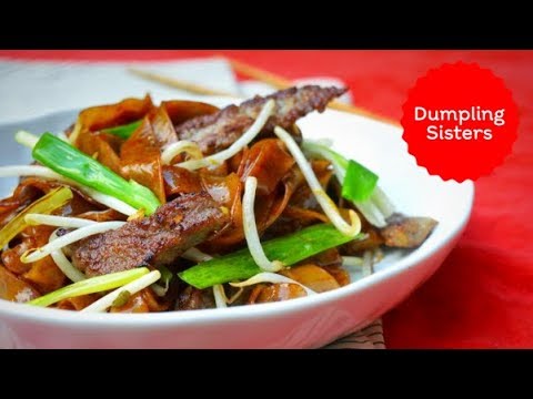 Cantonese Beef Fried Rice Noodles aka Ow Ho Fun | DUMPLING SISTERS | Dumpling Sisters