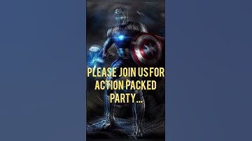 Avengers Theme Birthday Invitation