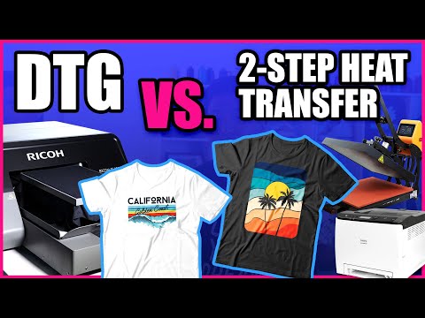 Helligdom smart begrænse 2-STEP HEAT TRANSFER Vs. DIRECT TO GARMENT PRINTING (T-Shirt Printing &  More) - YouTube
