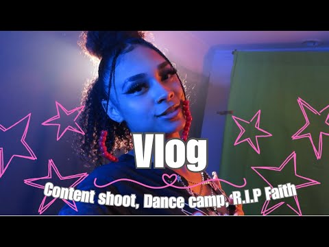 VLOG: Dance Camp, grwm for a Content shoot, Sick Hamster etc...