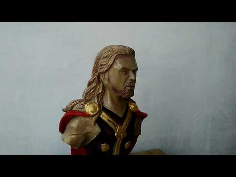 Thor Sculpture Making Timelapse -Chris Hemsworth Avenger Endgame @akartkalingaacademy3545