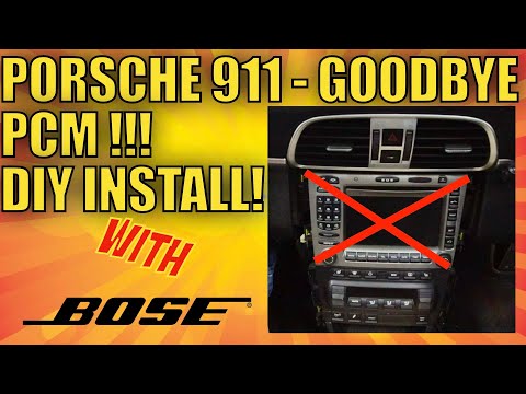 포르쉐 911 켄우드 설치, 보스 및 스티어링 휠 컨트롤 디테일
