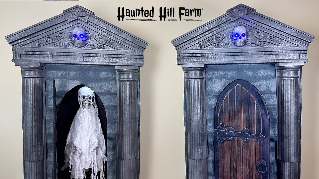Mausoleum 2025 from Haunted Hill Farm – Halloween Animatronic Unboxing