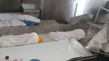 KT 600X mop flow pack machine floor mops packing machine