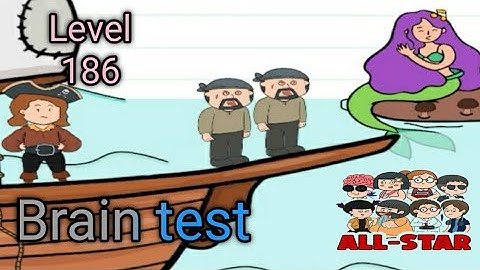 Brain Test All-Star: IQ Boost level 186 gameplay walkthrough Solution