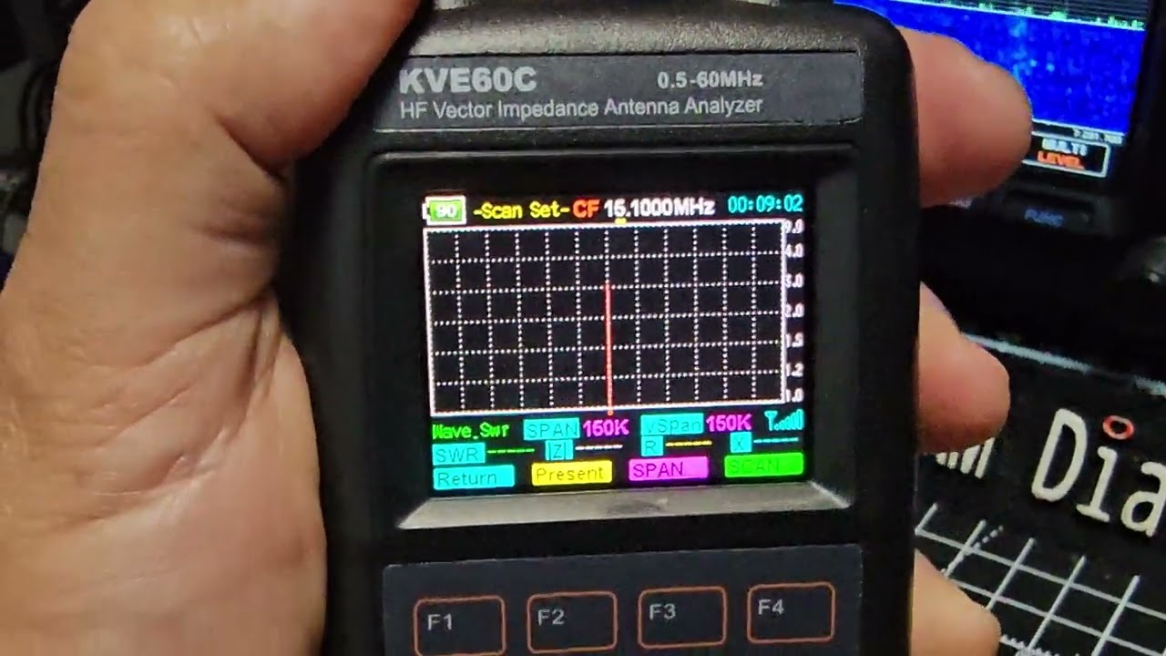 KVE60C - HF Antenna Analyzer (MFJ 223 Clone) - YouTube