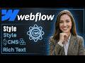 Cómo dar estilo a elementos de texto enriquecido en Webflow CMS | Guía Completa 2026