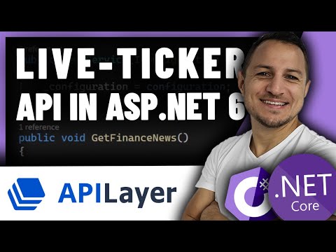 Build a complete finance NEWS-TICKER in ASP.NET Core!