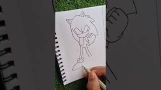 how to draw Sonic the hedgehog  #drawing #shorts #sketch #viral screenshot 1