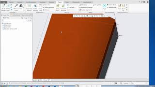 PTC Creo 5 : Bolt on a curved surface