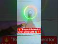 😱 Respect! Making a Circle Light Using a Generator Motor ⚡💡
