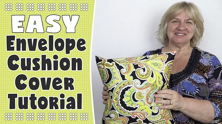 EASY DIY Envelope Cushion Cover Tutorial - Using just 1 piece of fabric!