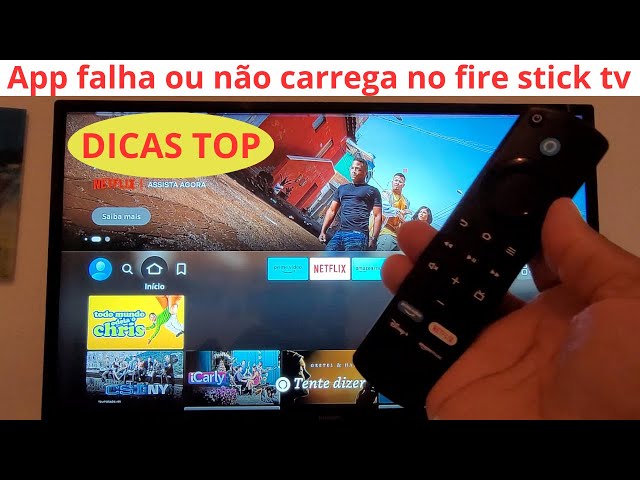 o app falha ou não carrega no Fire TV