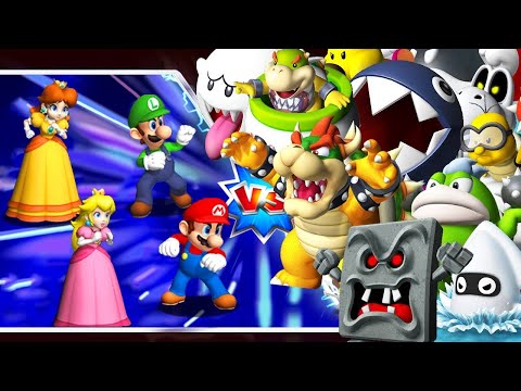 Mario Party 9 - Boss Rush - All Bosses