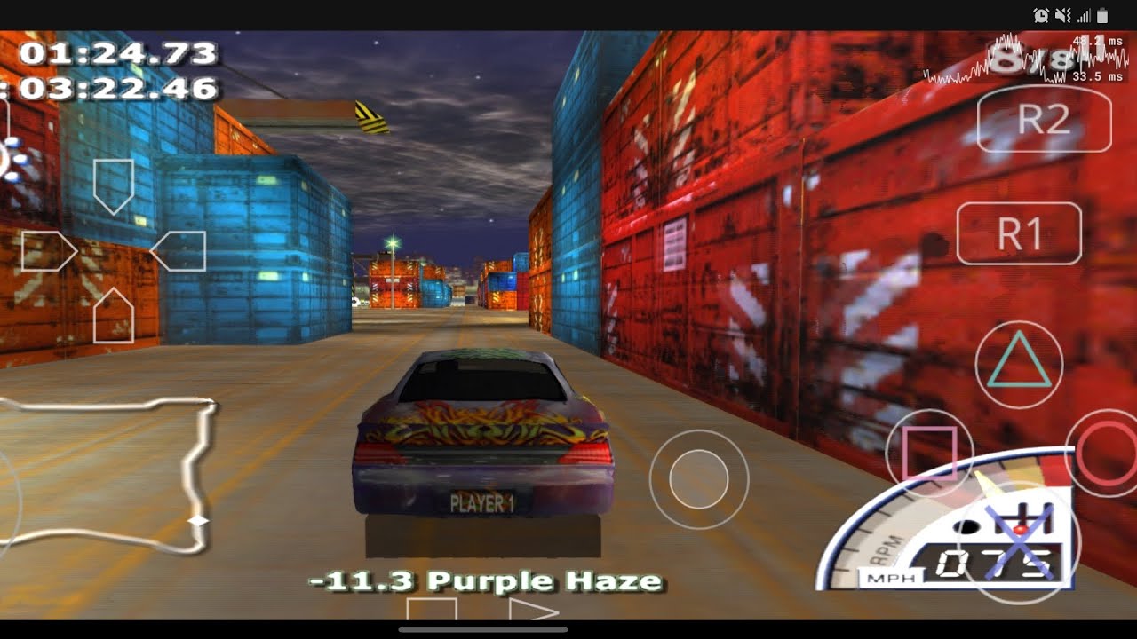 Rumble Racing PS2 on Android | AetherSX2 Gameplay on Samsung s9+ 
