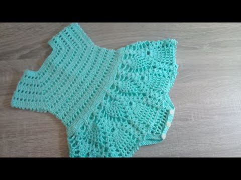 BODY A CROCHET O GANCHILLO PARA BEBE - PASO A PASO - 0 A 3 MESES