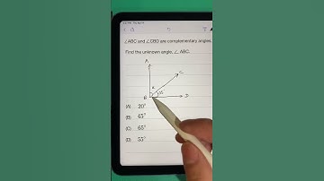 Complementary angles #math #algebra #angles #learn ￼