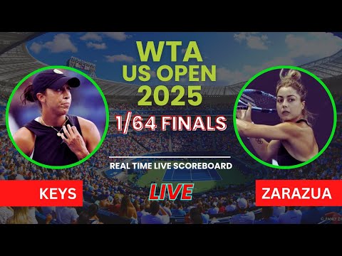 Madison Keys vs Renata Zarazua Live Scores: WTA US Open 2025 1/64 Finals