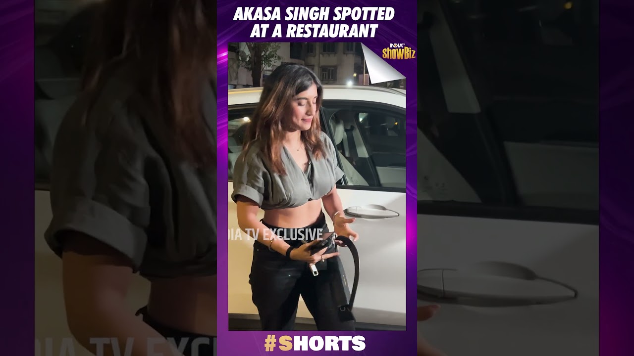 Akasa Singh Spotted at a Restaurant | Bollywood News | Shorts Video | Bollywood Updates