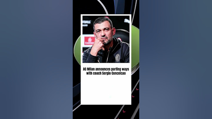 AC Milan announces parting ways with coach Sergio Conceicao ‼️