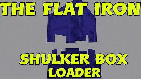 The Flat Iron Shulker Box Loader!!! (Easy & Simple) [Minecraft Bedrock 1.20]