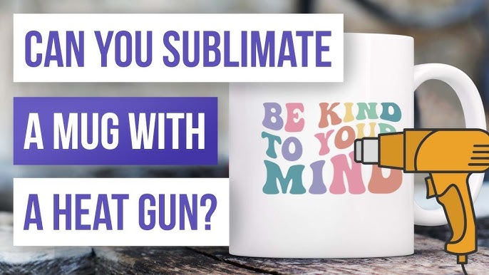 How to Sublimate 40 oz. tumbler using a heat gun  Sublimate a tumbler  without heat press or oven 