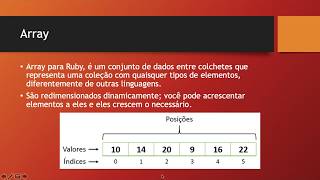 Ruby - Aula 05 - Array