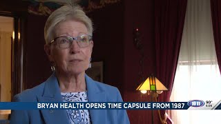 Bryan Health opens time capsule from 1987