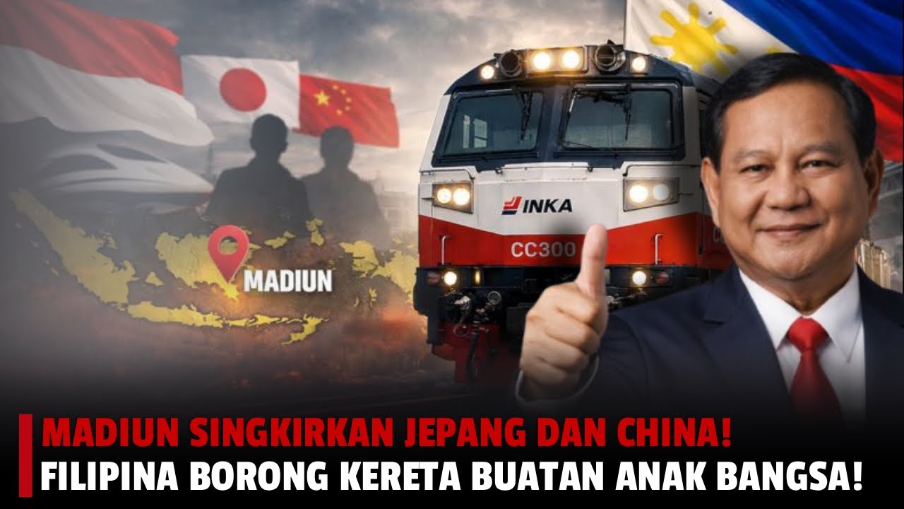 Dari Madiun, Indonesia Tumbangkan Jepang & Cina! Warga Manila Terpukau Lihat Kereta Buatan Indonesia