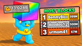 I BECAME the #1 PLAYER in BUILD A PYRAMID...