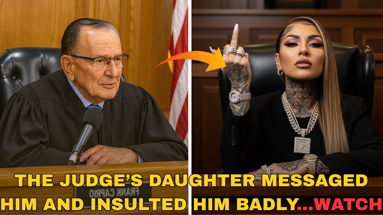 The judge’s daughter messaged him and insulted him badly...WATCH YouTube
