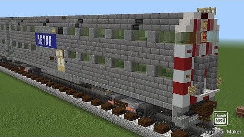 Minecraft Chicago Metra Coach and Cab Car Tutorial