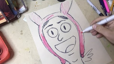 How to draw- Time lapse Drawing Video of LOUISE BELCHER BOB
