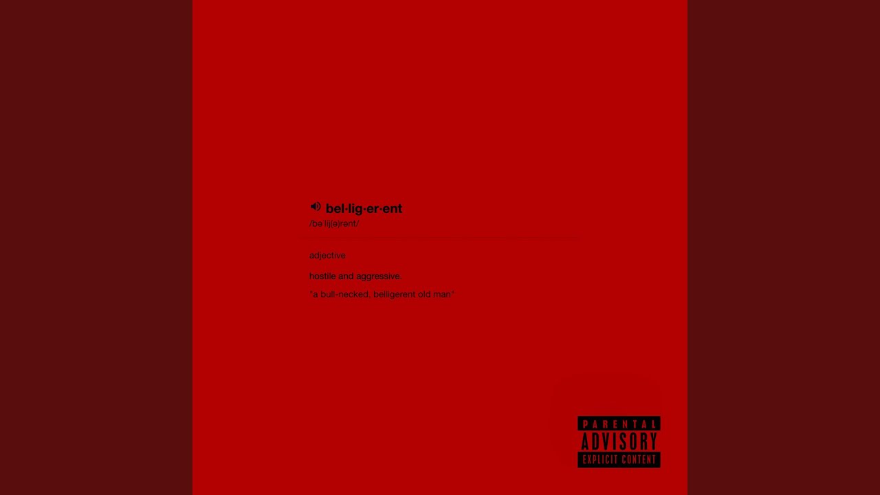 Watch BELLIGERENT on YouTube Watch BELLIGERENT on YouTube