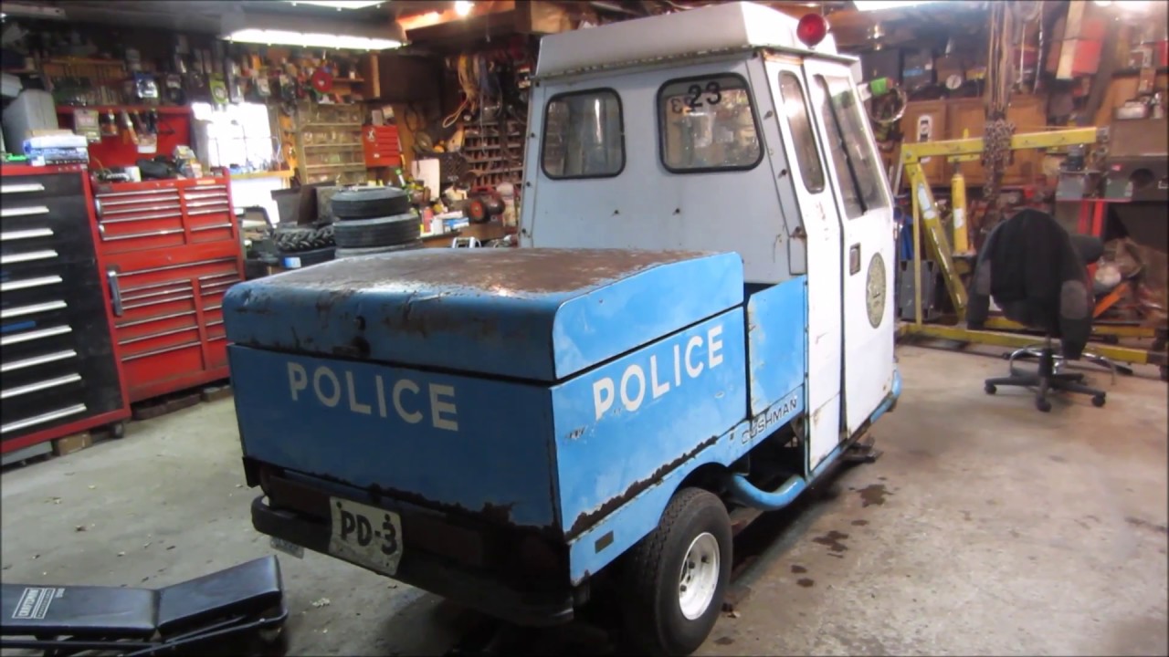 what caused the cushman meter maid to get stranded ? YouTube