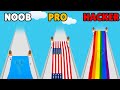 NOOB vs PRO vs HACKER in Flag Painters