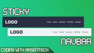 Build a Sticky Navbar that Stays on Top! | HTML, CSS & JS Tutorial
