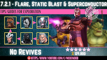 MCOC: Act 7.2.1 - Flare, Static Blast & Superconductor - (Book 2, Act 1.2) - Tips/Guides -No Revives